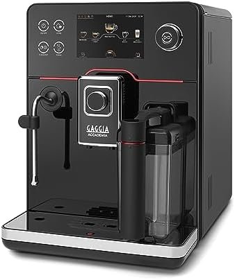 Alt Text for image 1: Gaggia Accademia Luxury Italian Espresso Machine Front View