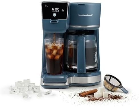 Alt Text for image 1: Hamilton Beach 2-Way Drip Coffee Maker with AquaFlow Showerhead
