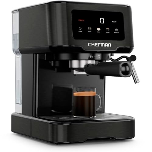 Close-up of the Chefman CraftBrew Espresso Machine's control panel