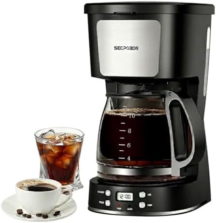 Alt Text for image 1: 12 Cup Programmable Drip Coffee Maker with LCD Display