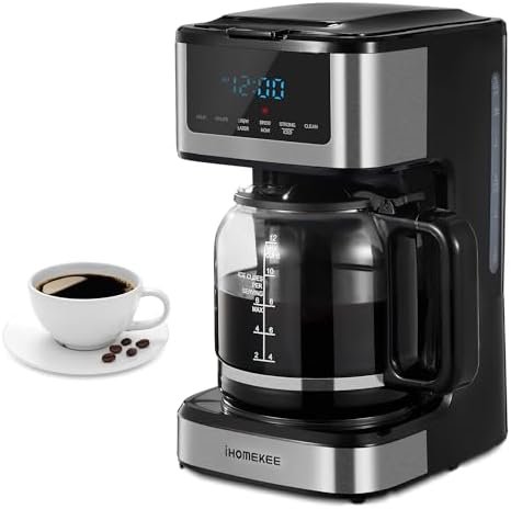 Alt Text for image 1: Ihomekee Coffee Maker with Drip Functionality